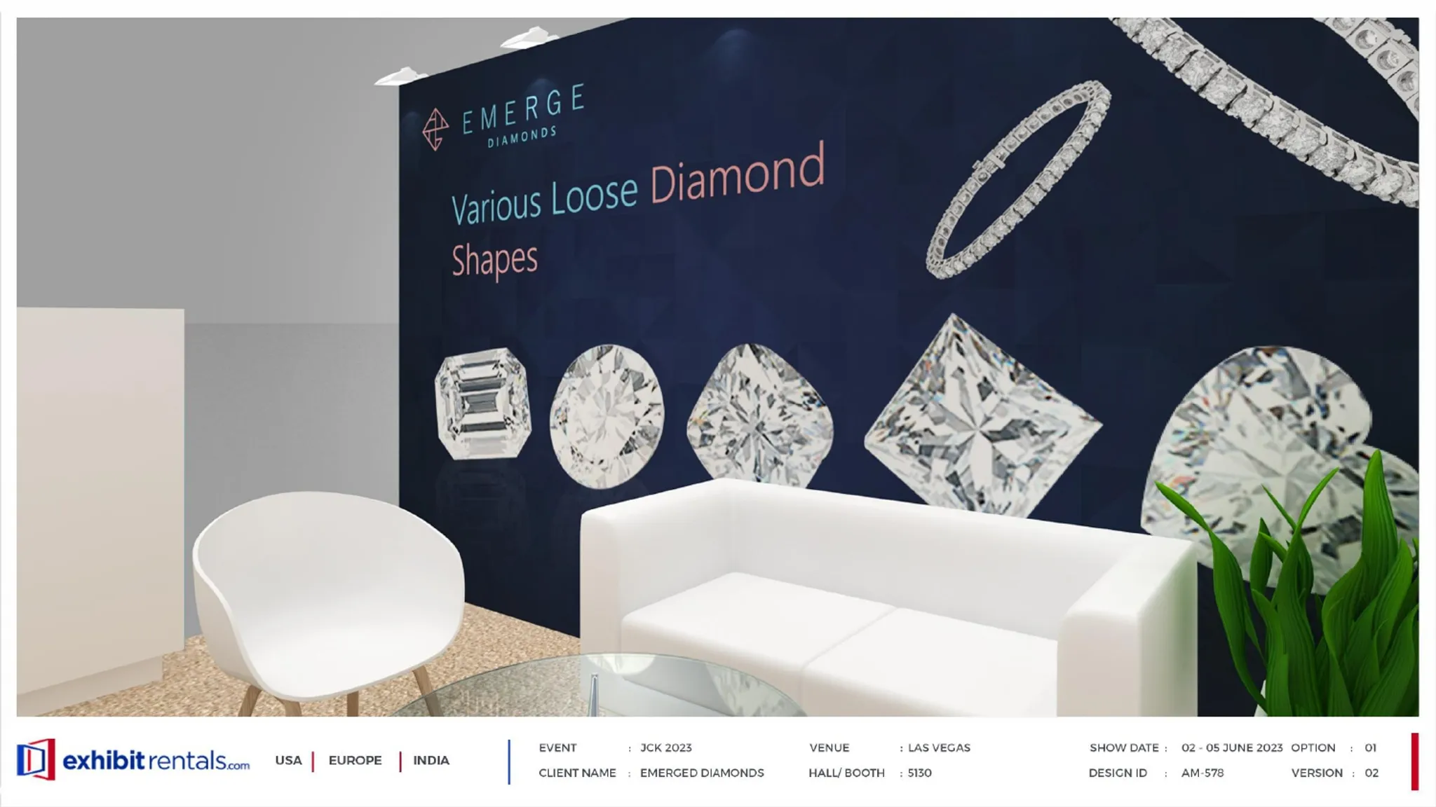 10x20 Peninsula booth design by Exhibit-Rentals